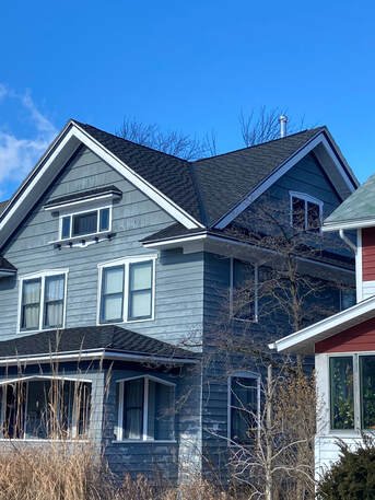Masonry chimney and roof intersection repair